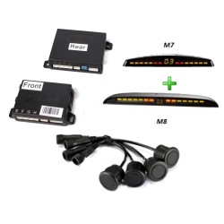 Steelmate PTS810M7-M8 - Rear and Front parking system with LED screen